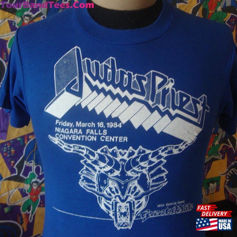 Vintage 80’S Judas Priest Niagara Falls Convention Center Tour Rare Rock Wgrq Fm Radio Concert T-Shirt Hoodie 29Uf164856 – Utopia Fashion