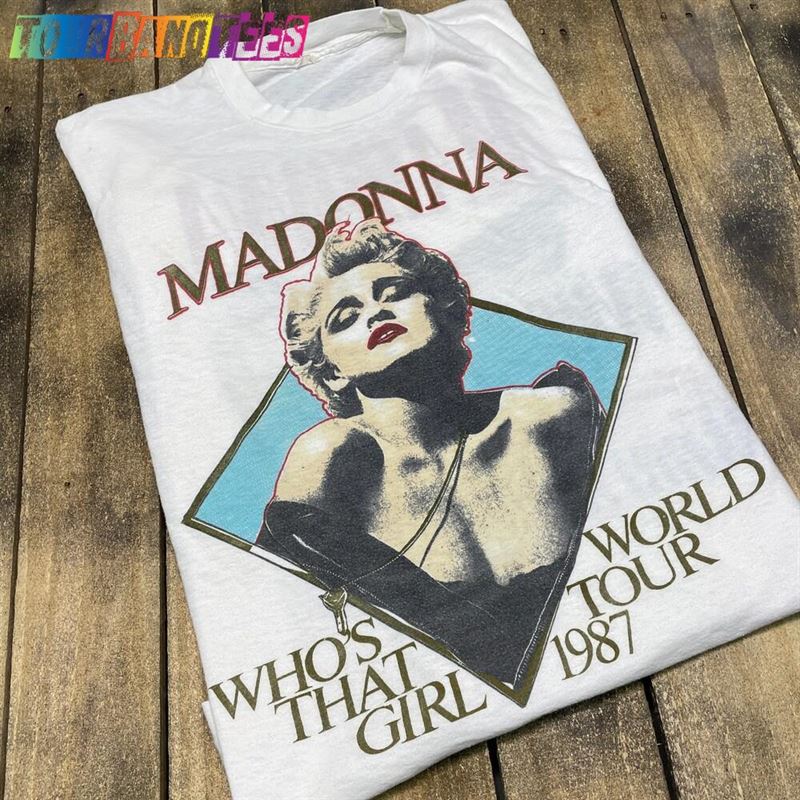 Vintage 80S Madonna Who’S That Girl Tour Shirt The Celebration Tees Hoodie T-Shirt 29Uf179583 – Utopia Fashion