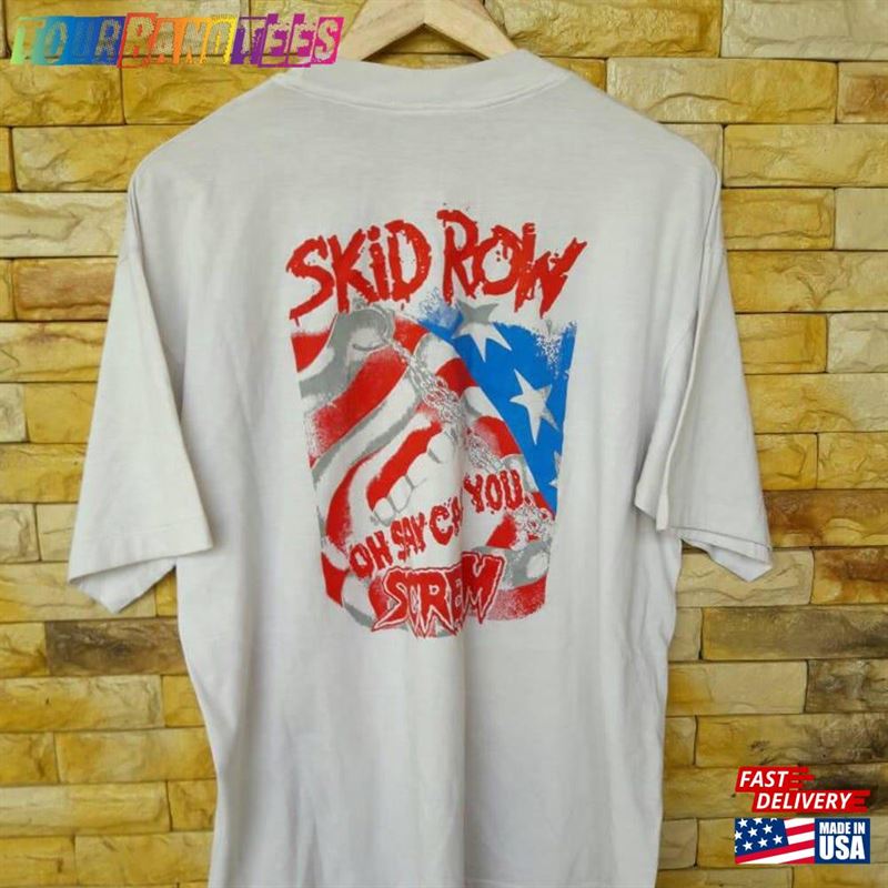 Vintage 80S Skid Row Band Promo Tour Concert Album T-Shirt Classic Sweatshirt 29Uf169733 – Utopia Fashion