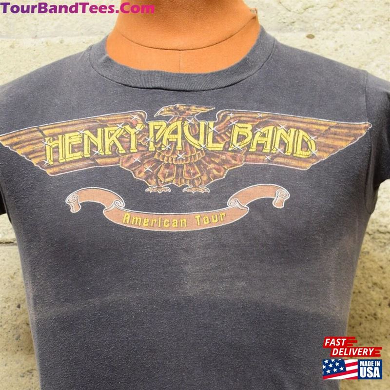 Vintage 80S The Henry Paul Band American T-Shirt Unisex Classic 29Uf164706 – Utopia Fashion