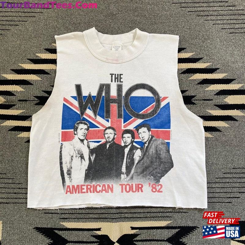 Vintage 80S The Who America Tour Chopped Sweatshirt Unisex 29Uf170126 – Utopia Fashion