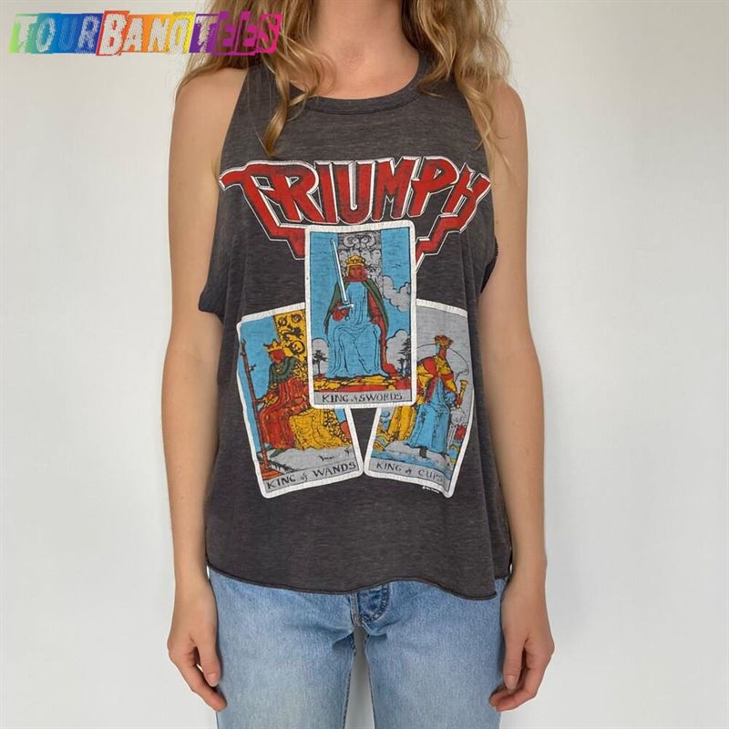 Vintage 80S Triumph Tour Cut Off Tank Tee Classic Hoodie 29Uf174414 – Utopia Fashion