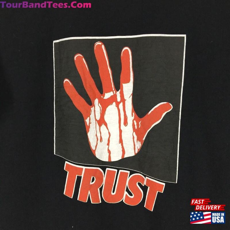 Vintage 80S Trust Repression Album Promo Tshirt Sweatshirt Unisex 29Uf167303 – Utopia Fashion