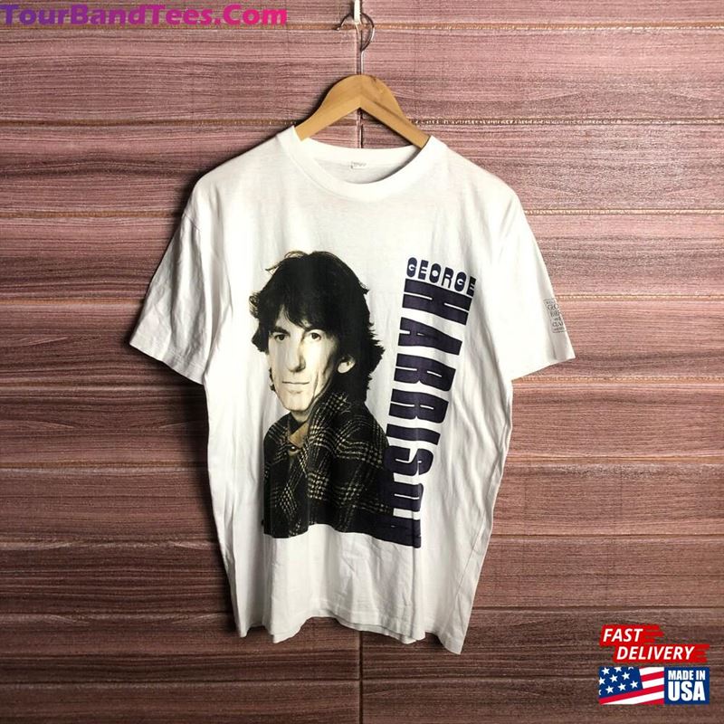 Vintage George Harrison With Eric Clapton And His Band Shirt Rock Legends Japan Tour Tee Unisex Classic 29Uf168727 – Utopia Fashion