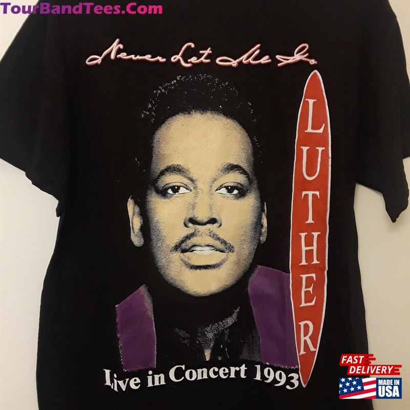 Vintage 90’S Luther Vandross En Vogue Double Sided Never Let You Go Funky Divas Concert Tour T-Shirt Classic Unisex 29Uf167592 – Utopia Fashion