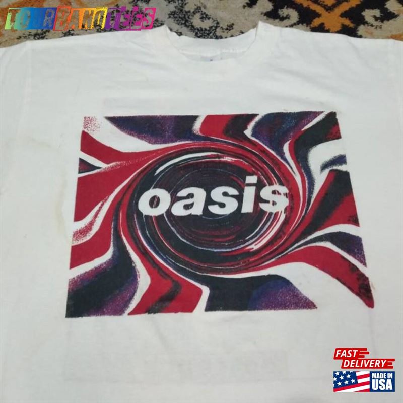 Vintage 90’S Oasis English Rock Band White Xlarge T-Shirt Shirts Line Up Genre Britpop Loud Tour Size Xl Unisex 29Uf165995 – Utopia Fashion