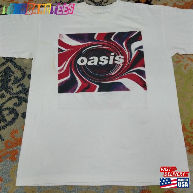 Vintage 90’S Oasis English Rock Band White Xlarge T-Shirt Shirts Line Up Genre Britpop Loud Tour Size Xl Unisex 29Uf165995 – Utopia Fashion