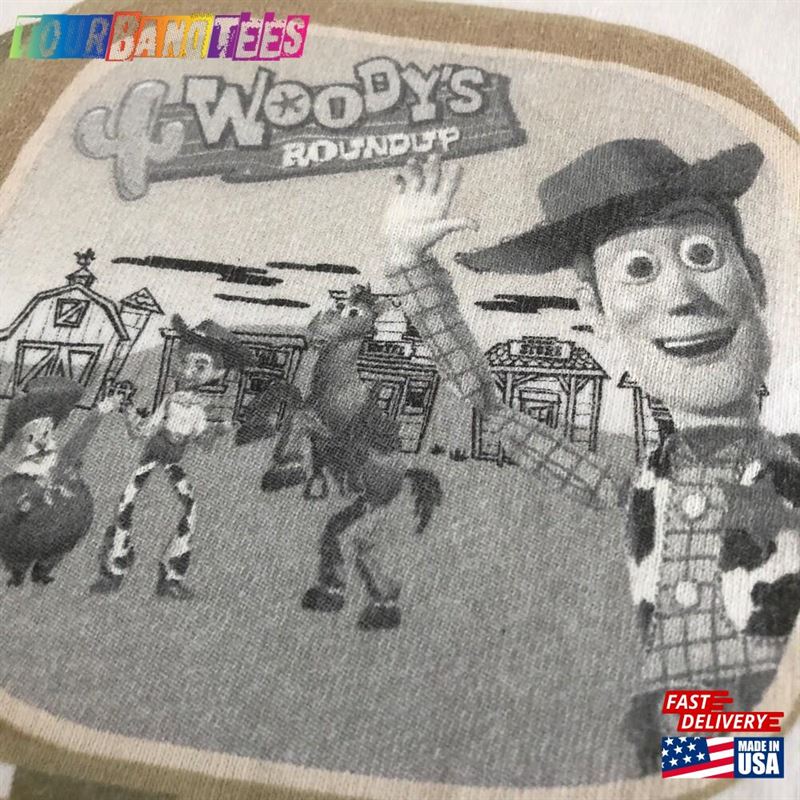 Vintage Toy Story Woody’S Roundup Shirt Movie Promo Hoodie Classic 29Uf180698 – Utopia Fashion