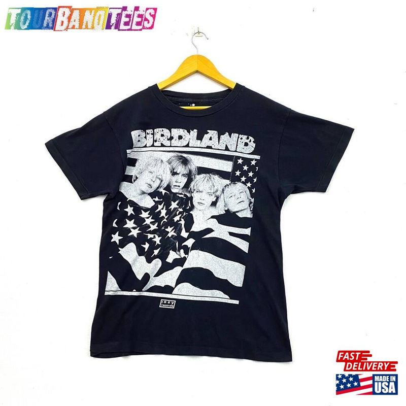 Vintage 90S Birdland Tour Album Singles Big Image Rare Design English Rock Band Britpop Grunge Punk Metal Streetwear Promo T Shirts Unisex T-Shirt 29Uf166083 – Utopia Fashion