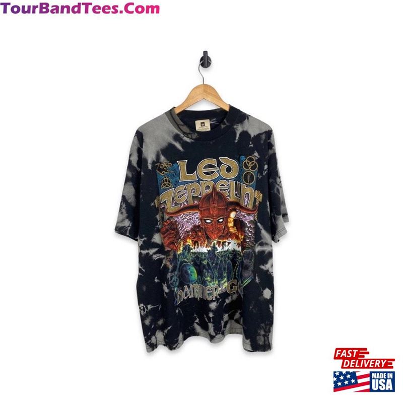 Vintage 90S Led Zeppelin Aop Hammer Of The God Band Hoodie Classic 29Uf169622 – Utopia Fashion