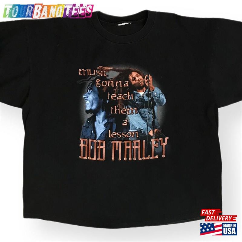 Vintage 90S Bob Marley Gonna Teach Them A Music Band T-Shirt Sweatshirt 29Uf170428 – Utopia Fashion