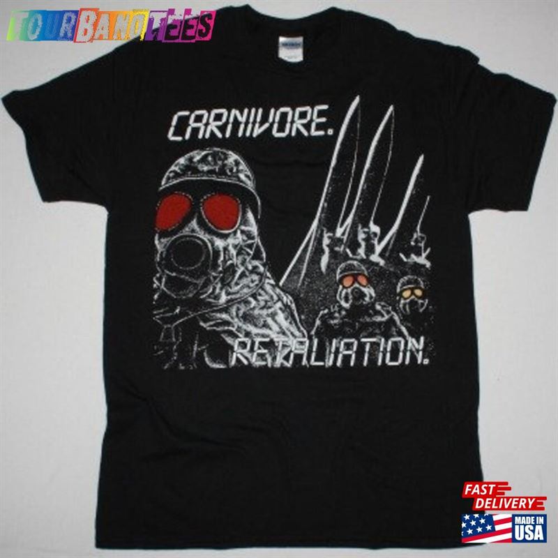 Vintage 90S Carnivore Retaliation New Black T Shirt Classic Sweatshirt 29Uf173236 – Utopia Fashion