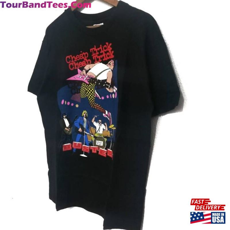 Vintage 90S Cheap Trick Busted Tour Tee American Band Pop Rock T-Shirt Hoodie 29Uf167972 – Utopia Fashion