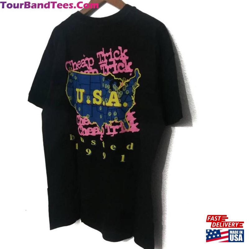 Vintage 90S Cheap Trick Busted Tour Tee American Band Pop Rock T-Shirt Hoodie 29Uf167972 – Utopia Fashion