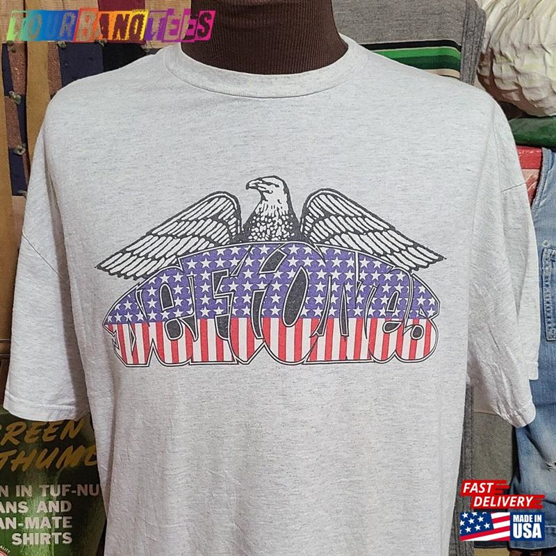 Vintage 90S Deftones Metal Rock Rare Concert Tour Music Fan American Flag Band Tee T Shirt L Xl Unisex Classic 29Uf172228 – Utopia Fashion