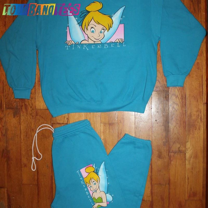 Vintage 90S Disney Peter Pan Quot Tinker Bell Track Unisex Sweatshirt 29Uf166903 – Utopia Fashion