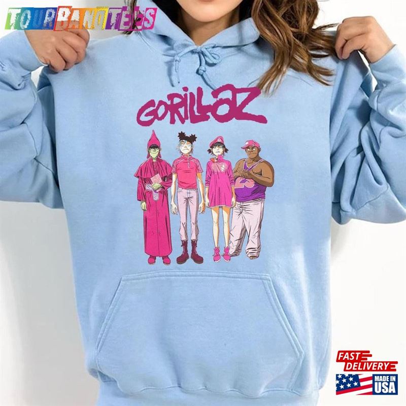 Vintage 90S Gorillaz Tshirt Retro Merch Shirt For Men Classic Hoodie 29Uf166182 – Utopia Fashion