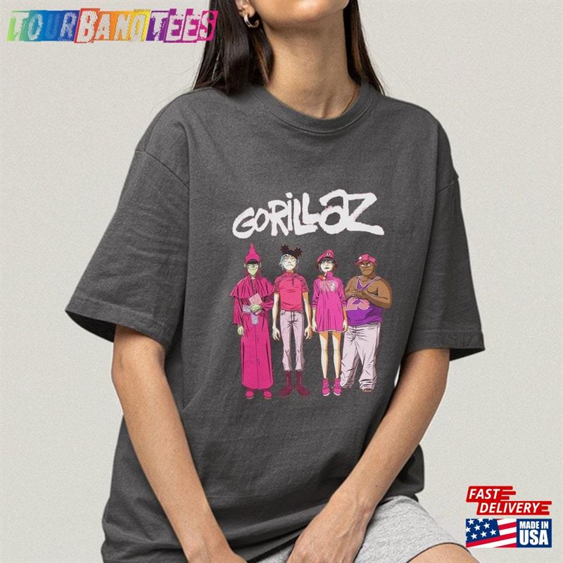 Vintage 90S Gorillaz Tshirt Retro Merch Shirt For Men Classic Hoodie 29Uf166182 – Utopia Fashion