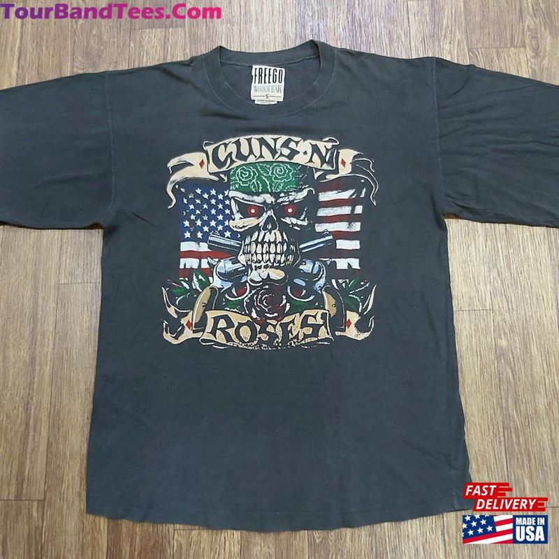 Vintage 90S Guns N’Roses Use Your Illusion Tour Concert Promo Bootleg Rare Design T-Shirt Classic 29Uf164867 – Utopia Fashion