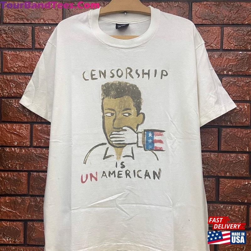 Vintage 90S Mtv Rock The Vote Quot Censorship Is Unamerican T-Shirt Sweatshirt 29Uf169584 – Utopia Fashion