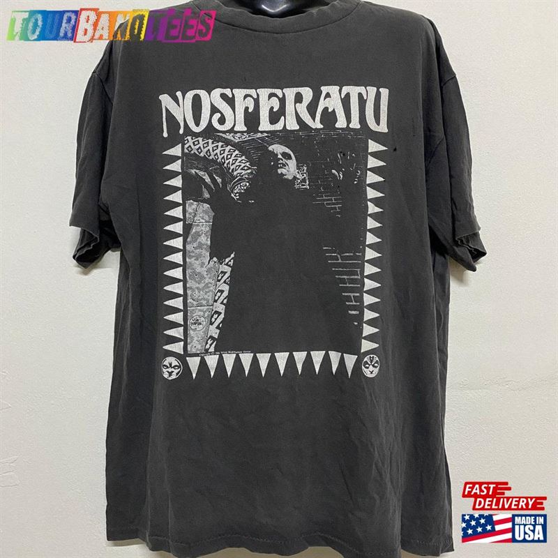 Vintage 90S Nosferatu Horror Movie Fashion Victim Promo Tour T-Shirt Sweatshirt Hoodie 29Uf172582 – Utopia Fashion