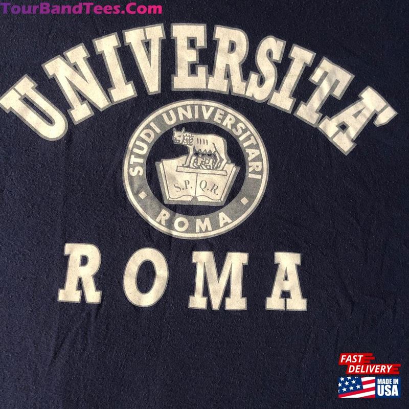 Vintage 90S Universita Roma University Rome Unisex Hoodie 29Uf165173 – Utopia Fashion