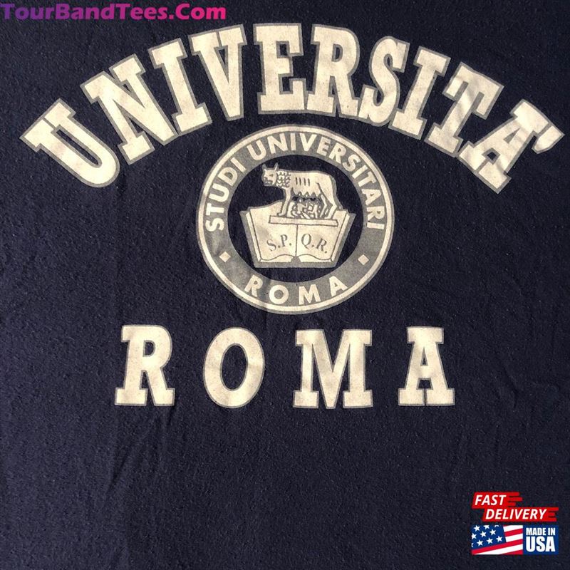 Vintage 90S Universita Roma University Rome Unisex Hoodie 29Uf165173 – Utopia Fashion