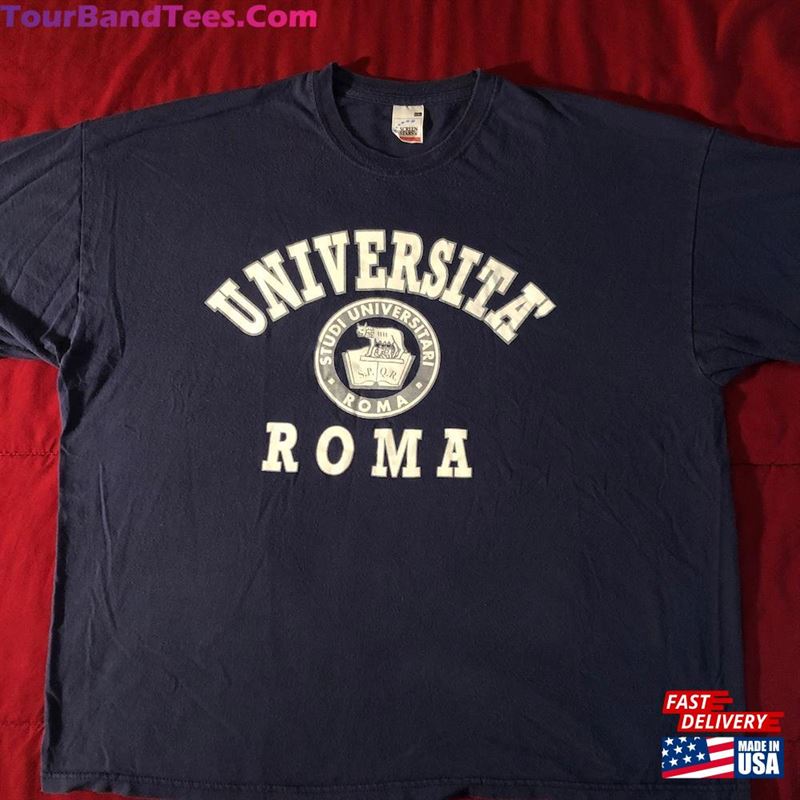 Vintage 90S Universita Roma University Rome Unisex Hoodie 29Uf165173 – Utopia Fashion