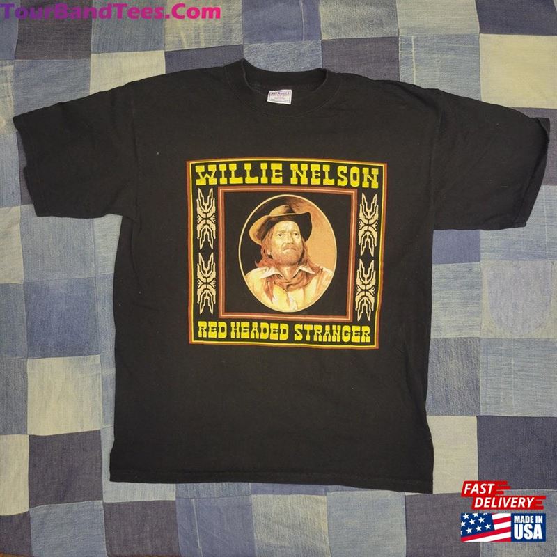 Vintage 90S Y2K Willie Nelson Red Headed Stranger Tshirt Sweatshirt Unisex 29Uf170139 – Utopia Fashion