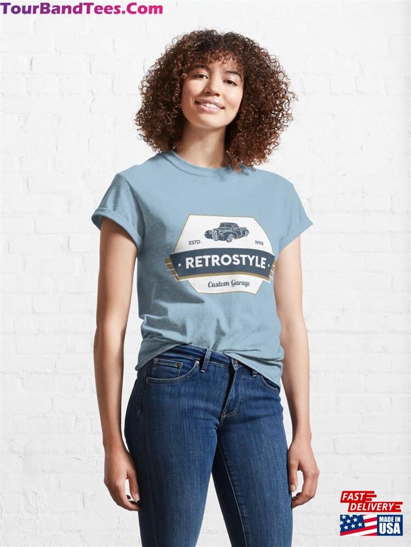 Vintage Automotive Hot Rod Garage Club Badge T-Shirt Unisex 29Uf187165 – Utopia Fashion