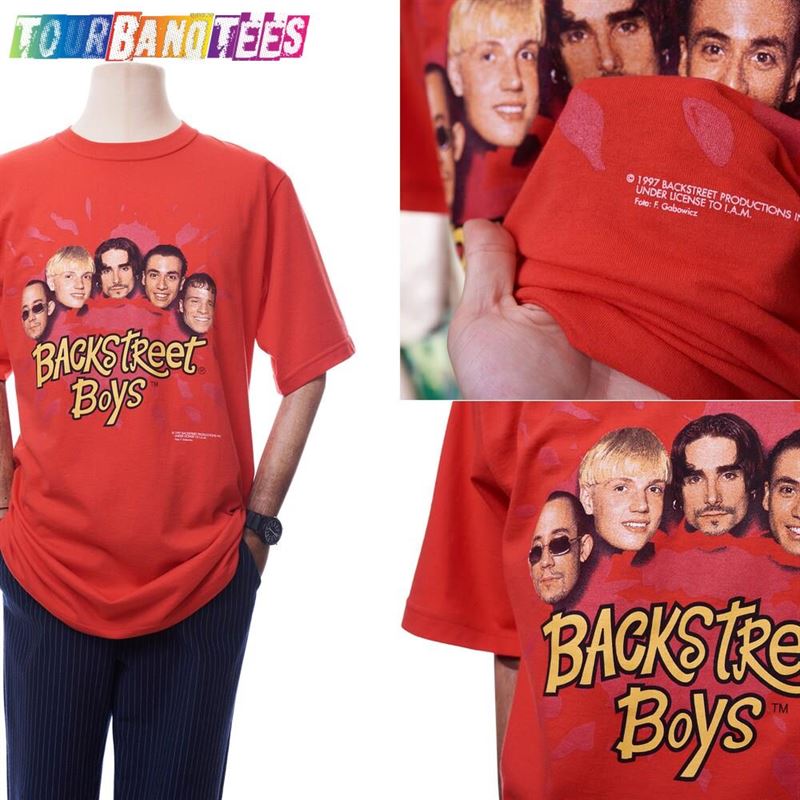 Vintage Backstreet Boys T-Shirt Red Size Kevin Howie Nick Bryan Hoodie Unisex 29Uf166947 – Utopia Fashion