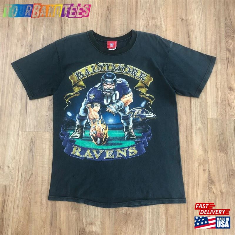 Vintage Baltimore Ravens Shirt Nfl American Football Size M Faded Black Sweatshirt Classic 29Uf180712 – Utopia Fashion