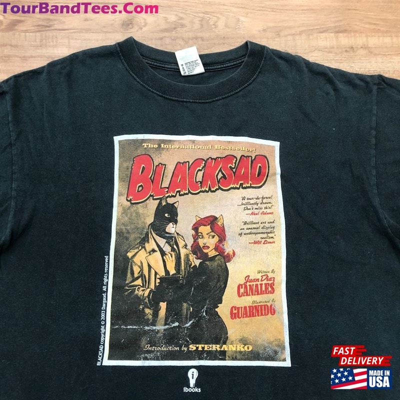 Vintage Blacksad Shirt Noir Comic Series Juan Diaz Canales Jim Steranko Size L Classic Unisex 29Uf165138 – Utopia Fashion