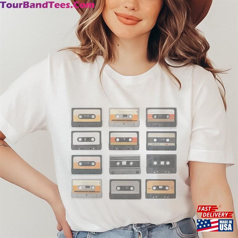 Vintage Cassette Tape T-Shirt Retro Graphic Tee 80’S Rock Shirt Band Tapes Y2K Shirts Unisex Classic 29Uf180762 – Utopia Fashion