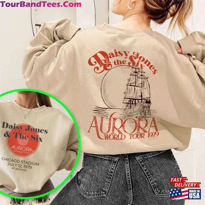 Vintage Daisy Jones And The Six Band Shirt Merch Aurora World Tour T-Shirt Sweatshirt 29Uf168503 – Utopia Fashion