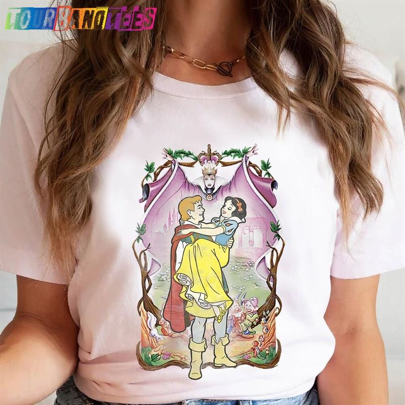 Vintage Disney Snow White Prince Evil Queen Framed Portrait Shirt Princess Tee Unisex T-Shirt 29Uf175574 – Utopia Fashion