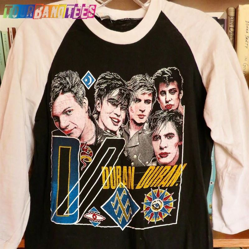 Vintage Early 80S Duran Logo Black White Baseball Style Ringer Raglan Sleeve T-Shirt Sz L Large Cotton Hoodie 29Uf166793 – Utopia Fashion