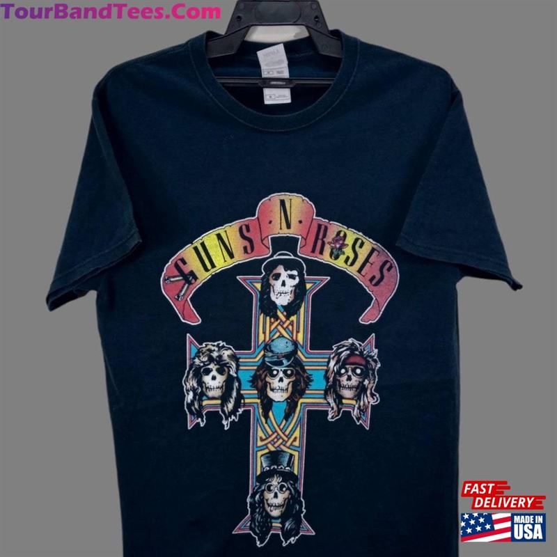 Vintage Gun N Roses American Hard Rock Band Black Medium T-Shirt Unisex 29Uf168951 – Utopia Fashion