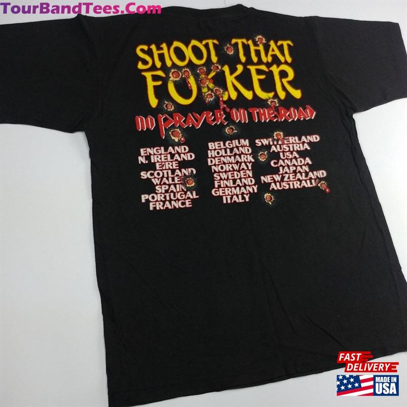 Vintage Iron Maiden T-Shirt No Prayer On The Road Shoot That Fokker Tour Classic Unisex 29Uf166635 – Utopia Fashion