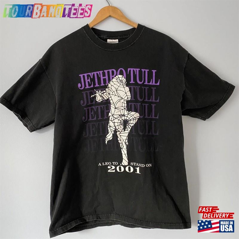 Vintage Jethro Tull World Tour Concert T-Shirt A Leg To Stand On Shirt Large Hoodie Classic 29Uf173293 – Utopia Fashion