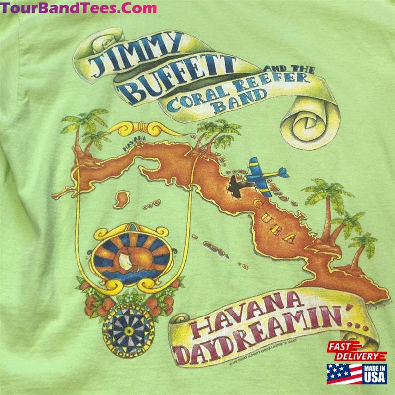 Vintage Jimmy Buffett Band Havana Daydreaming Concert Tour T-Shirt Hoodie 29Uf170510 – Utopia Fashion