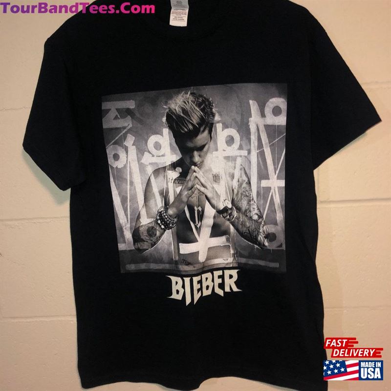 Vintage Justin Bieber Purpose World Tour Concert T-Shirt Unisex 29Uf169656 – Utopia Fashion