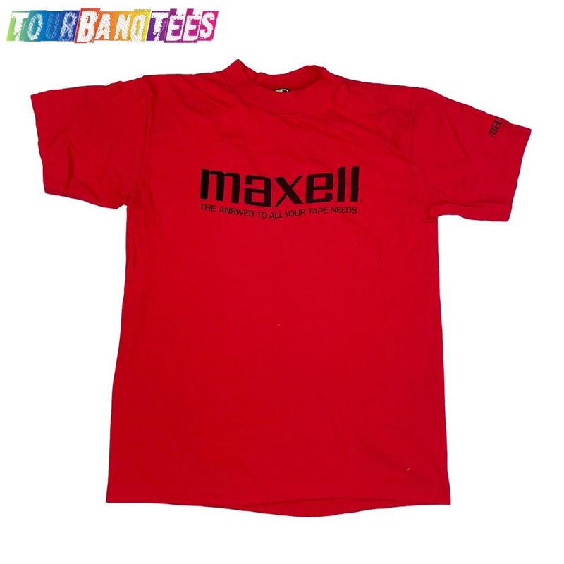 Vintage Maxell Tapes T-Shirt Unisex 29Uf166580 – Utopia Fashion