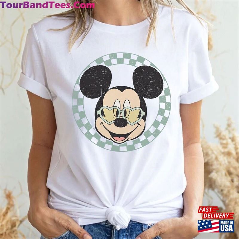 Vintage Mickey Checkered T-Shirt Family Vacation Disney Park Shirt Unisex 29Uf182204 – Utopia Fashion