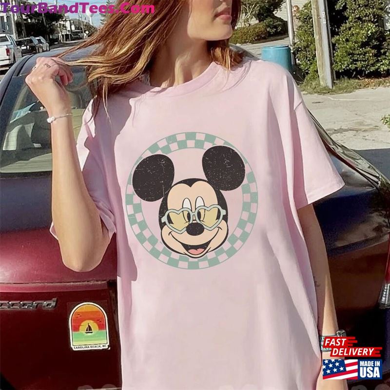 Vintage Mickey Checkered T-Shirt Family Vacation Disney Park Shirt Unisex 29Uf182204 – Utopia Fashion