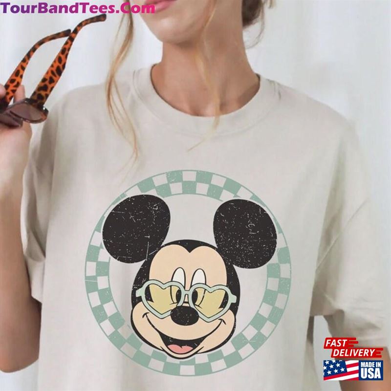 Vintage Mickey Checkered T-Shirt Family Vacation Disney Park Shirt Unisex 29Uf182204 – Utopia Fashion