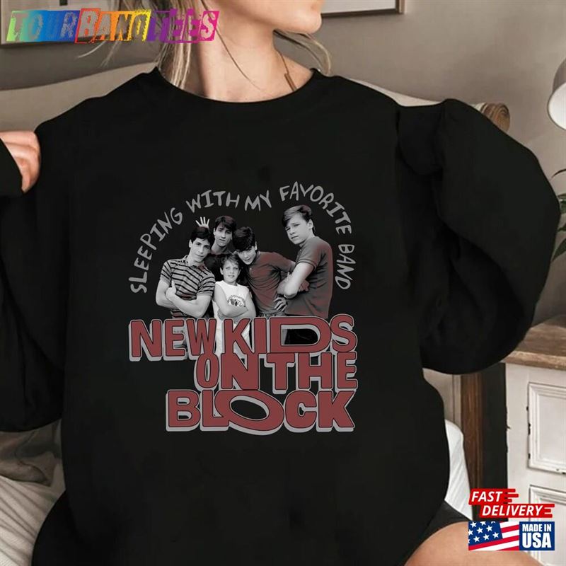 Vintage New Kids On The Block Shirt Nkotb Sleeping With My Favorite Band Hoodie Classic 29Uf169883 – Utopia Fashion