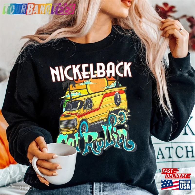 Vintage Nickleback Band Sweatershirt Nickelback Shirt Get Rollin New Album Hoodie Sweatshirt 29Uf171827 – Utopia Fashion