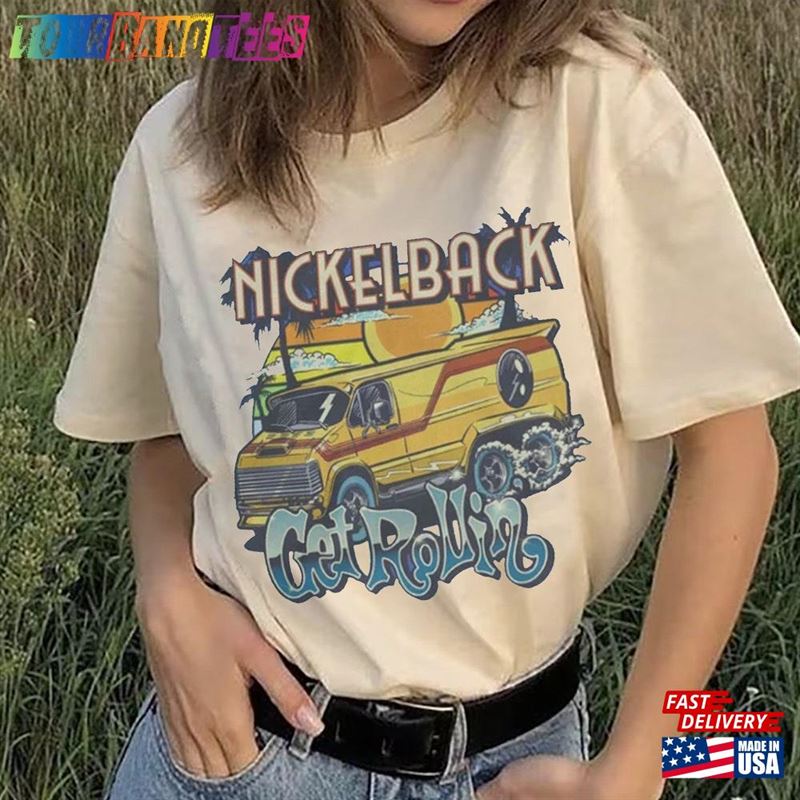 Vintage Nickleback Band Sweatershirt Nickelback Shirt Get Rollin New Album Hoodie Unisex T-Shirt 29Uf171751 – Utopia Fashion