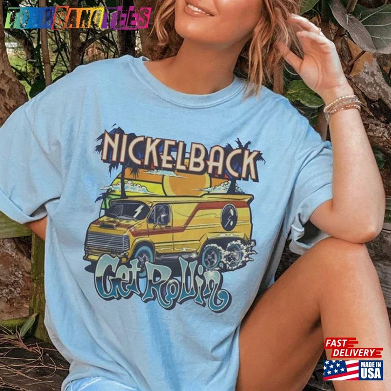 Vintage Nickleback Band Sweatershirt Nickelback Shirt Get Rollin New Album Hoodie Unisex T-Shirt 29Uf171751 – Utopia Fashion